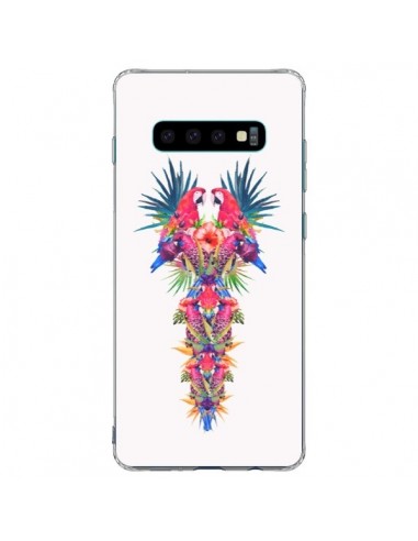 Coque Samsung S10 Plus Parrot Kingdom Royaume Perroquet - Eleaxart