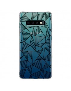 Coque Samsung S10 Plus Lignes Grilles Triangles Grid...
