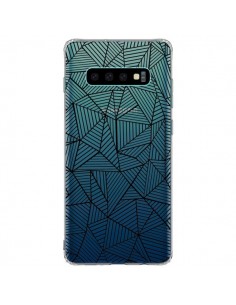 Coque Samsung S10 Plus Lignes Grilles Triangles Full Grid...