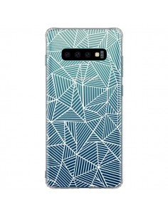 Coque Samsung S10 Plus Lignes Grilles Triangles Full Grid...