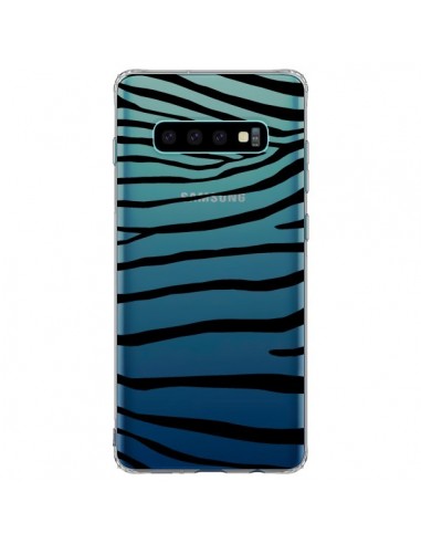 Coque Samsung S10 Plus Zebre Zebra Noir Transparente - Project M