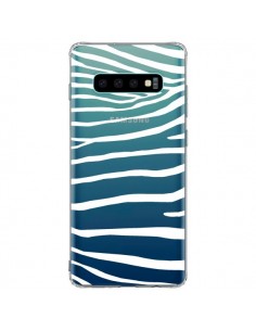 Coque Samsung S10 Plus Zebre Zebra Blanc Transparente -...