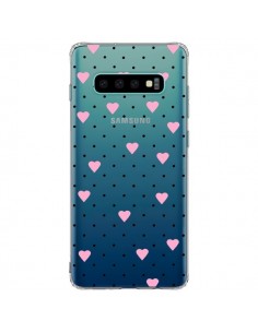 Coque Samsung S10 Plus Point Coeur Rose Pin Point Heart...