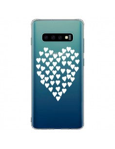 Coque Samsung S10 Plus Coeurs Heart Love Blanc...