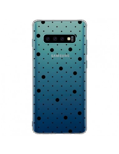Coque Samsung S10 Plus Point Noir Pin Point Transparente - Project M