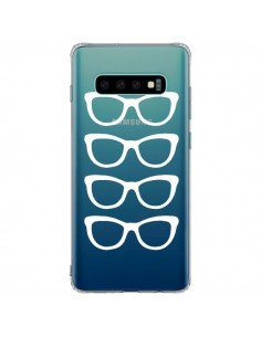 Coque Samsung S10 Plus Sunglasses Lunettes Soleil Blanc...