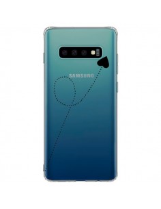 Coque Samsung S10 Plus Travel to your Heart Noir Voyage...