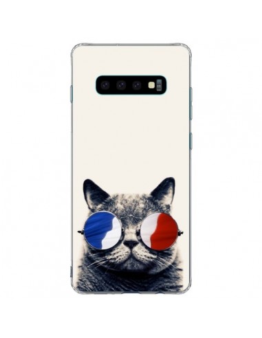 Coque Samsung S10 Plus Chat à lunettes françaises - Gusto NYC