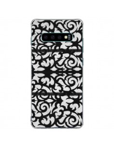 Coque Samsung S10 Plus Abstrait Noir et Blanc - Irene...