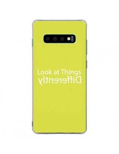Coque Samsung S10 Plus Look at Different Things Yellow - Shop Gasoline