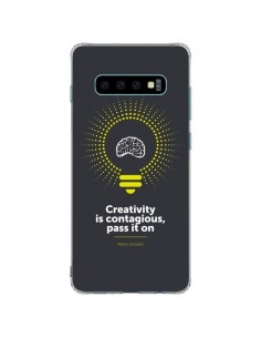 Coque Samsung S10 Plus Creativity is contagious, Einstein...