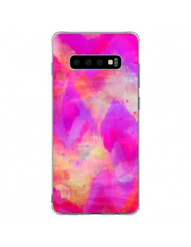 Coque Samsung S10 Plus Coeur Tribal Rose - Ebi Emporium