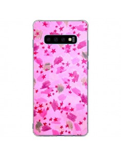 Coque Samsung S10 Plus Stars Etoiles Roses - Ebi Emporium