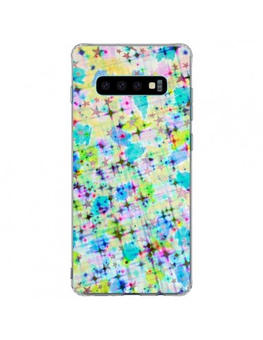 Coque Samsung S10 Plus Stars Etoiles Bleues - Ebi Emporium