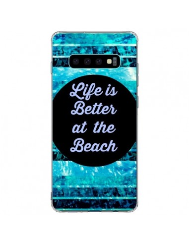 Coque Samsung S10 Plus Life is Better at The Beach - Ebi Emporium