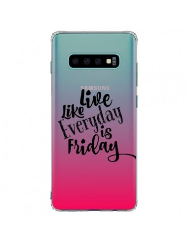 Coque Samsung S10 Plus Everyday Friday Vendredi Live Vis Transparente - Ebi Emporium