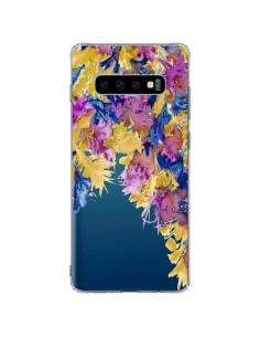 Coque Samsung S10 Plus Cascade Florale Transparente - Ebi...
