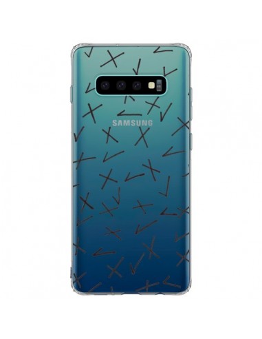 Coque Samsung S10 Plus Cross Croix Check Transparente - Ebi Emporium