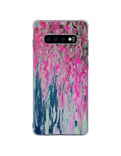 Coque Samsung S10 Plus Tempête Rose Transparente - Ebi...