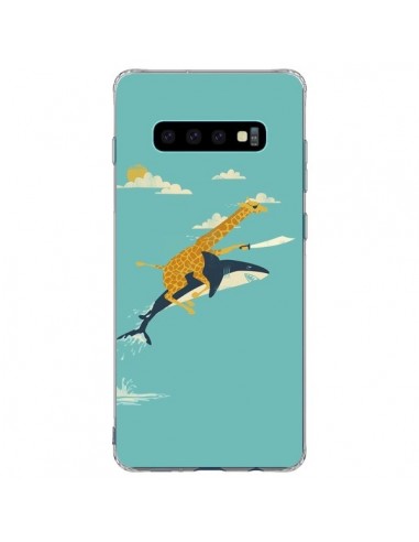 Coque Samsung S10 Plus Girafe Epee Requin Volant - Jay Fleck