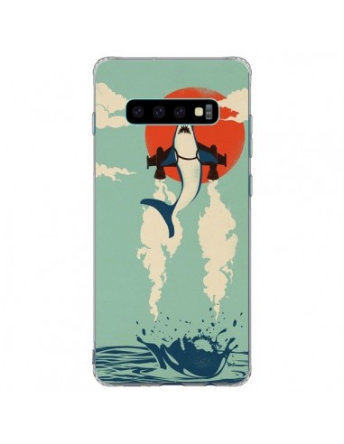 Coque Samsung S10 Plus Requin Avion Volant - Jay Fleck