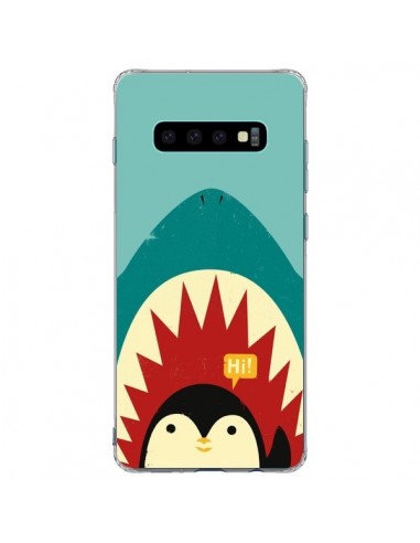 Coque Samsung S10 Plus Pingouin Requin - Jay Fleck