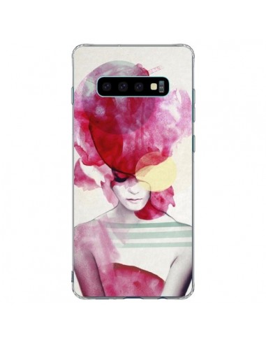 Coque Samsung S10 Plus Bright Pink Portrait Femme - Jenny Liz Rome