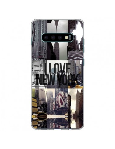 Coque Samsung S10 Plus I love New Yorck City noir - Javier Martinez