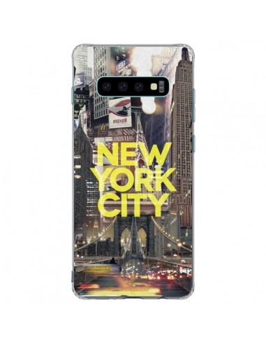 Coque Samsung S10 Plus New York City Jaune - Javier Martinez