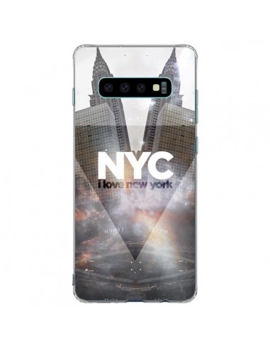 Coque Samsung S10 Plus I Love New York City Gris - Javier Martinez