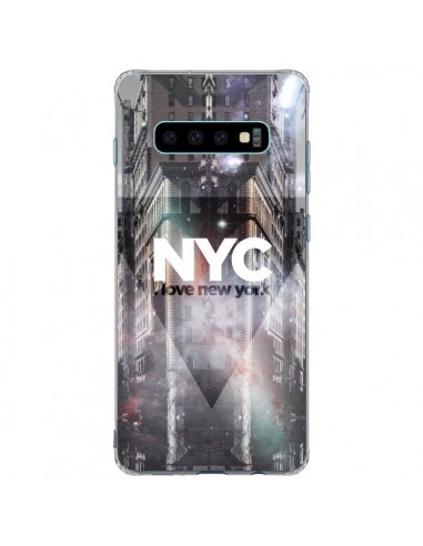 Coque Samsung S10 Plus I Love New York City Violet - Javier Martinez