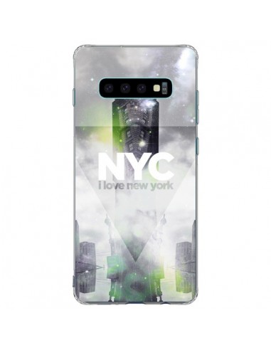 Coque Samsung S10 Plus I Love New York City Gris Vert - Javier Martinez