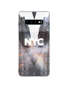 Coque Samsung S10 Plus I Love New York City Orange -...