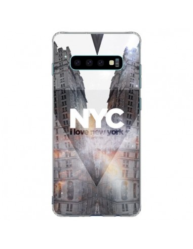 Coque Samsung S10 Plus I Love New York City Orange - Javier Martinez
