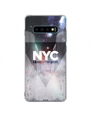 Coque Samsung S10 Plus I Love New York City Bleu - Javier Martinez