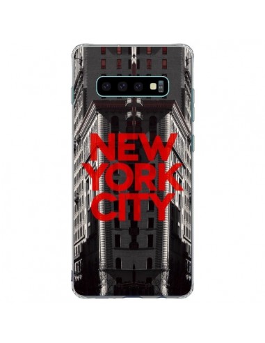 Coque Samsung S10 Plus New York City Rouge - Javier Martinez