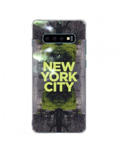 Coque Samsung S10 Plus New York City Vert - Javier Martinez