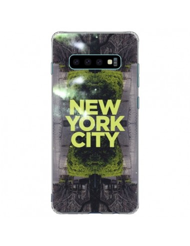 Coque Samsung S10 Plus New York City Vert - Javier Martinez