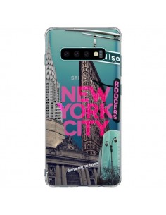 Coque Samsung S10 Plus New Yorck City NYC Transparente -...