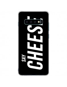 Coque Samsung S10 Plus Say Cheese Smile Noir - Jonathan...
