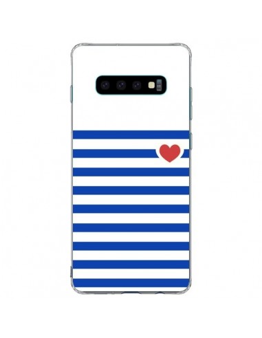 Coque Samsung S10 Plus Mariniere Coeur - Jonathan Perez