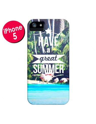 Coque Have a Great Summer Été pour iPhone 5 et 5S - Eleaxart