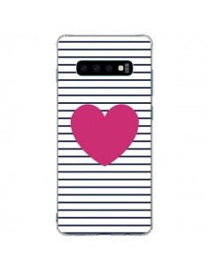 Coque Samsung S10 Plus Coeur Traits Marin - Jonathan Perez