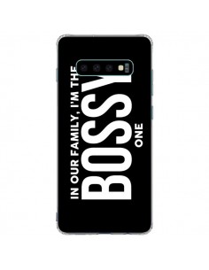 Coque Samsung S10 Plus In our family i'm the Bossy one -...