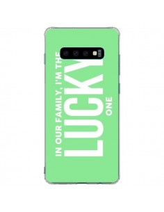 Coque Samsung S10 Plus In our family i'm the Lucky one -...