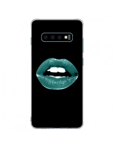 Coque Samsung S10 Plus Lèvres Bleues - Jonathan Perez