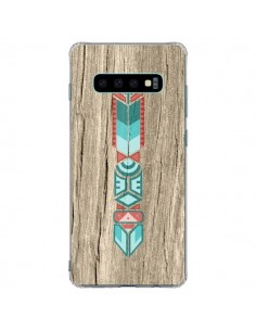 Coque Samsung S10 Plus Totem Tribal Azteque Bois Wood -...