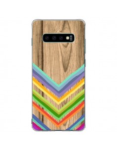 Coque Samsung S10 Plus Tribal Azteque Bois Wood -...