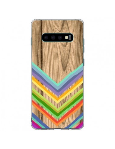 Coque Samsung S10 Plus Tribal Azteque Bois Wood - Jonathan Perez