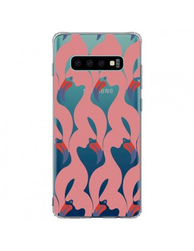 Coque Samsung S10 Plus Flamant Rose Flamingo Transparente - Dricia Do
